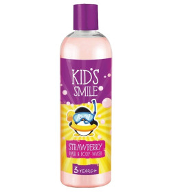 Детский шампунь и гель для душа "Kids smile" Клубника  500г