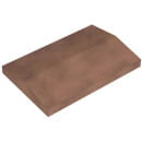 Крышка для пролета забора бетонная 390х265х55мм шоколад