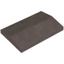 Крышка для пролета забора бетонная 490х300х70мм графит