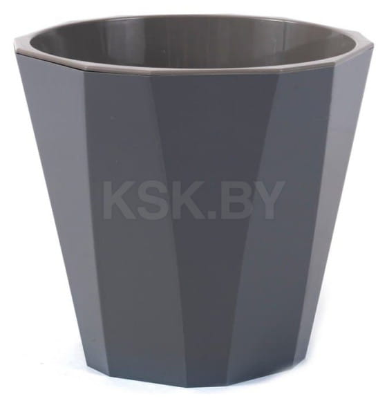 Кашпо пластмассовое "Палермо" 3,6 л (20*20*19,3 см) С317ТСЕР (С317ТСЕР) 