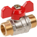 Кран шаровой 1/2" нар.-нар. бабочка PN30 AV Engineering (AVE142012) 