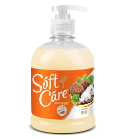 Мыло жидкое "Soft care" с маслом карите  500 г