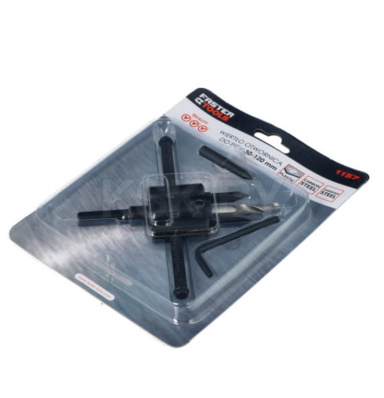 Сверло круговое по ПВХ (балеринка) 30-120 мм FASTER TOOLS 1157 (1157) 