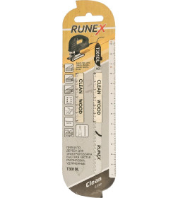 Пилка для лобзика (по дереву)132x107мм. быст.чист.распил.T301DL (2 шт.уп) "Runex" 