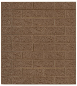 Панель самоклеящаяся Lako Decor 3D, кирпич кофе (рулон 6м)