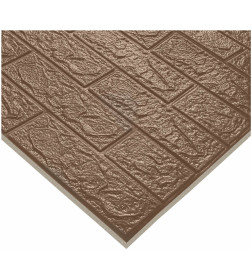 Панель самоклеящаяся Lako Decor 3D, кирпич кофе (рулон 6м)