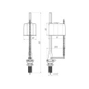 Арматура нижняя (клапан) 1/2 WC5550 АНИ пласт (WC5550) 