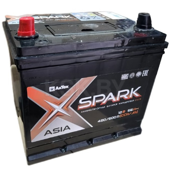 Аккумулятор SPARK ASIA 65Ah 480/600A (EN/JIS) (L+) (SPAA65-3-L) 