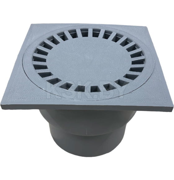 Трап для душа вертик. СЗ ПЛВК  ПП110 (150х150), белый, РТП (STY-110В) 