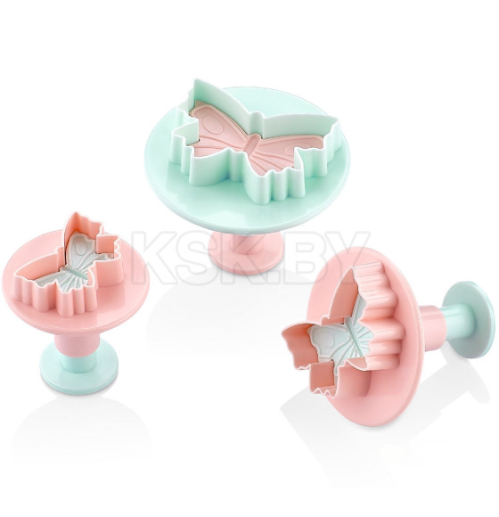 Набор форм для вырезания теста пластмассовых 3 шт. 4/5/6 см PD-3101 (PD-3101) 