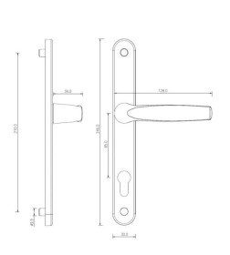 Ручки на планке Vettore PVH 85-28W белый