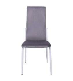 Стул DENVER, светло-серый велюр HLR-20/белый, AksHome