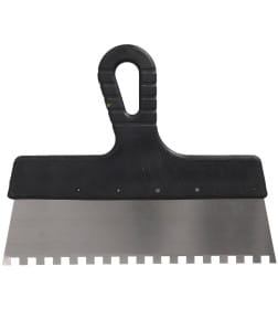 Шпатель фасадный зубчатый 250 мм (зуб 8х8 мм) FASTER TOOLS 736
