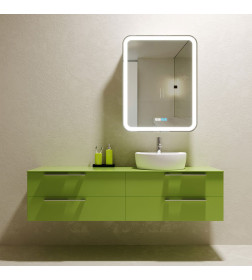 Шкаф зеркальный Silver Mirrors.Фиджи" 600х800 R-78 правый, ЧАСЫ