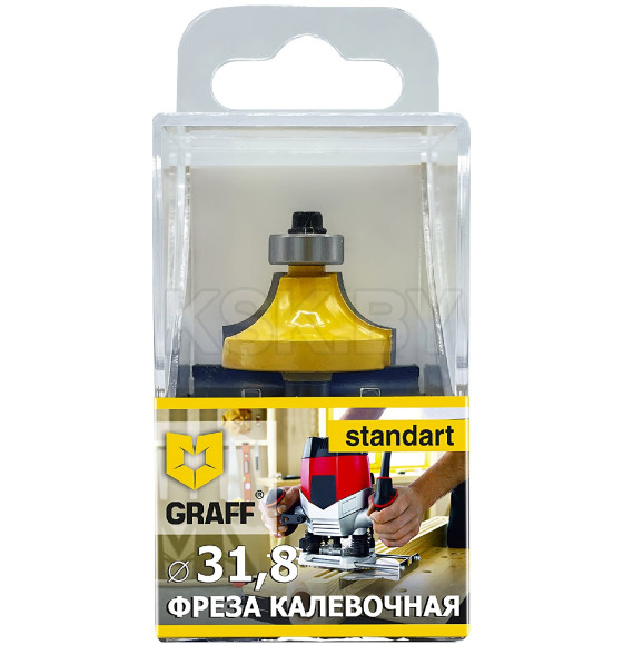 Фреза кромочная калевочная по дереву 31,8х9,5x8 мм GRAFF (1464831895) 