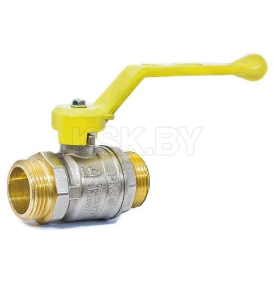 Кран шаровой  1/2" нар.-нар. ручка (ГАЗ) PN40, LD (LD.47.355.15) 