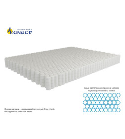 Матрас Kondor Sidney-3 Hard.120х200х23 (трикотаж)