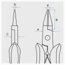 Плоскогубцы с прямоугольным сечением губок 128 мм KING TONY 63B7-05 (63B7-05) 