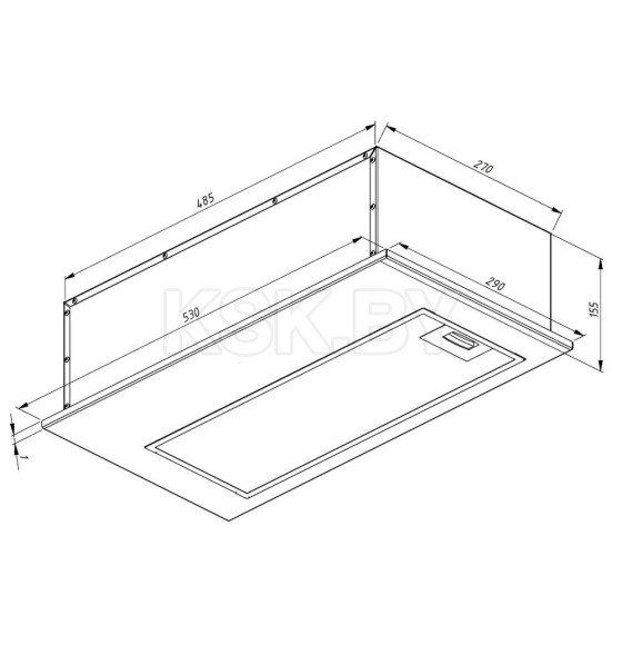 Вытяжка кухонная Akpo Mio 60 wk-12 белый
