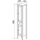 Шкаф Belux Афины П 35-01 Железный серый матовый