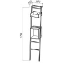 Шкаф Belux Биарритц П 30 Бетон Чикаго светло-серый