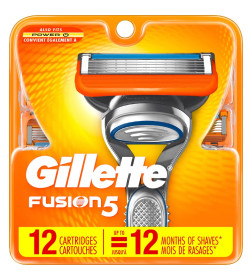 Кассеты Gillette FUSION  12шт