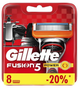 Кассеты Gillette FUSION Power RED 8шт