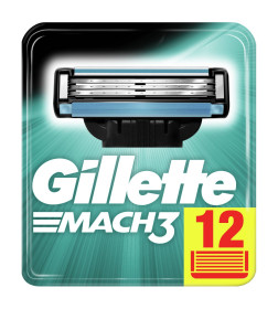 Кассеты Gillette MACH3  12шт