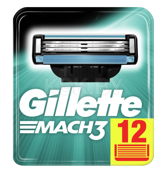 Кассеты Gillette MACH3  12шт (3240) 