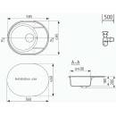 Мойка кухонная Ulgran Quartz Nora 585-07