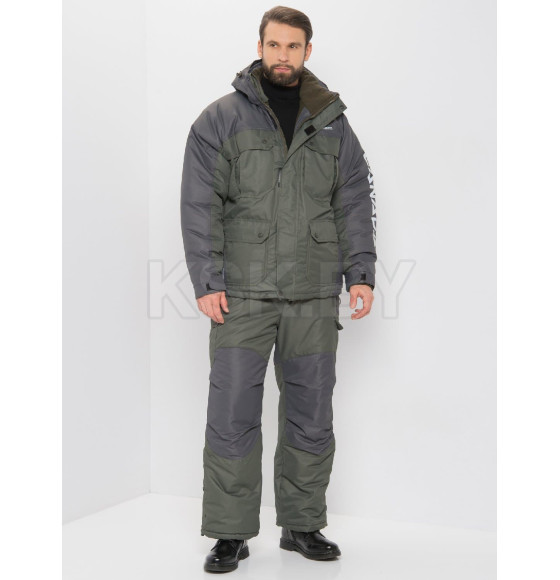 Костюм HUNTSMAN Канада -35°C Хаки/Графит ткань Оксланд 52-54/182-188