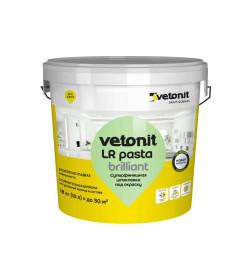 Шпатлевка полимерная "Weber.vetonit LR pasta briiliant", 18 кг. 