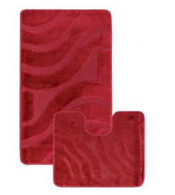Набор ковриков  MAXIMUS SYMPHONY 50X80 40X50-2577-BURGUNDY-SYMPHONY