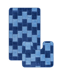 Набор ковриков  MAXIMUS HATEX BORNOVA 60X100+50X60-2582-D.BLUE-BORNOVA