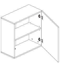 Шкаф навесной POINT ТИП-60 Дуб Вотан НК-мебель 71774463