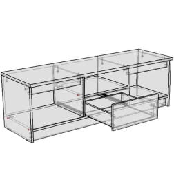 Тумба для ТВ ЛАРГО Дуб Сонома НК-мебель 71160300