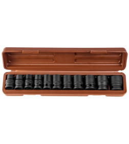 Набор ударных торцевых головок 1/2" DR, 10-24 мм (11 предметов) Ombra 912411