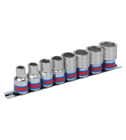 Набор торцевых головок 1/2", шестигранные, 3/8"-7/8" (8 предметов) KING TONY 4510SR