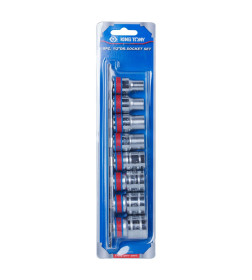 Набор торцевых головок 1/2", шестигранные, 3/8"-7/8" (8 предметов) KING TONY 4510SR