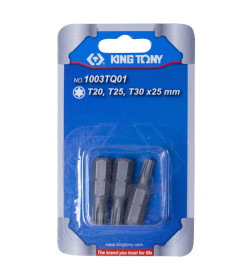 Набор бит 1/4" TORX (3 шт.) KING TONY 1003TQ01