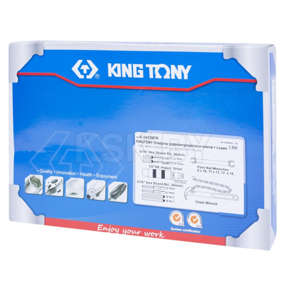 Набор инструментов (14 предметов) KING TONY 9-34128FR (9-34128FR) 