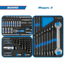 Тележка инструментальная с набором инструментов "BOARD" (325 предметов) KING TONY 934-325MRV