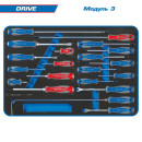 Тележка инструментальная с набором инструментов "DRIVE" (251 предмет) KING TONY 934-251AMG (934-251AMG) 