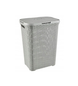 Корзина бельевая Laundry hamper 60L, Светло серый