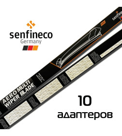 Щетка стеклоочистителя бескаркасная Senfineco FT-EWR 16" Aero Multi Wiper Blade 16" 400мм