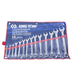 Набор ключей комбинированных 5/16"-1-1/4" (14 предметов) KING TONY 1214SR