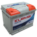 Аккумулятор 6СТ-60VLR KLEMA Norm 60Ah 480A