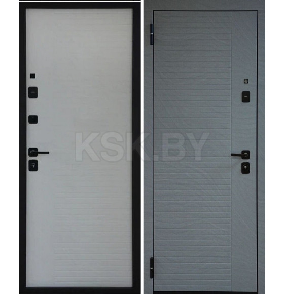 Дверь входная "TR1" Санд серый/Санд светлый (левая) 960х2050 мм