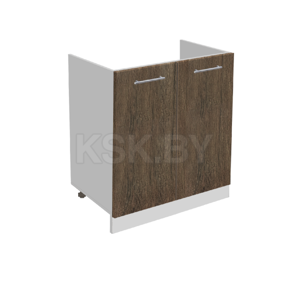 Шкаф под мойку дуб экспресив бронзовый-серый Артём-Мебель СН-114.22
