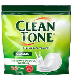 Таблетки для автоматических посудомоечных машин  CLEAN TONE (30шт)